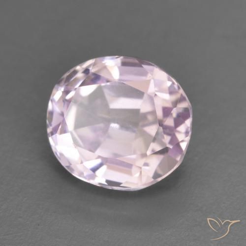 2.62 ct Pink Kunzite Stone, Natural Kunzite in Oval Facet Shape for Sale