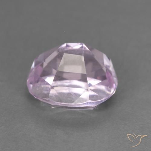 Kunzite Gemstone in 8.3 x 7.4 mm Size for Sale, Kunzite Stone in Very Light Pink Color