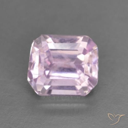 1.63ct Natural Medium Light-Pink Kunzite, Emerald Cut, VVS-VS