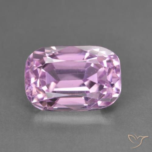 4.60ct Natural Medium Pink Kunzite, Cushion, VVS-VS