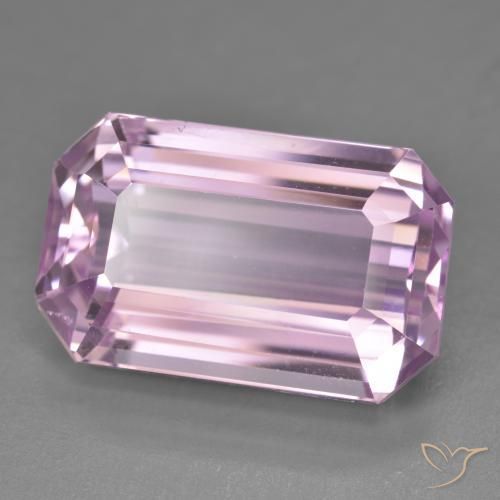 22.43 ct Pink Kunzite Stone, Natural Kunzite in Octagon Step Cut Shape for Sale