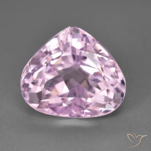9.37ct Natural Cherry Pink Tone Kunzite, Pear Shape, VVS-VS