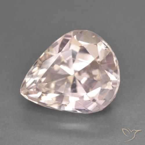 8.23ct Natural Flamingo Pink Kunzite, Pear Shape, VVS-VS