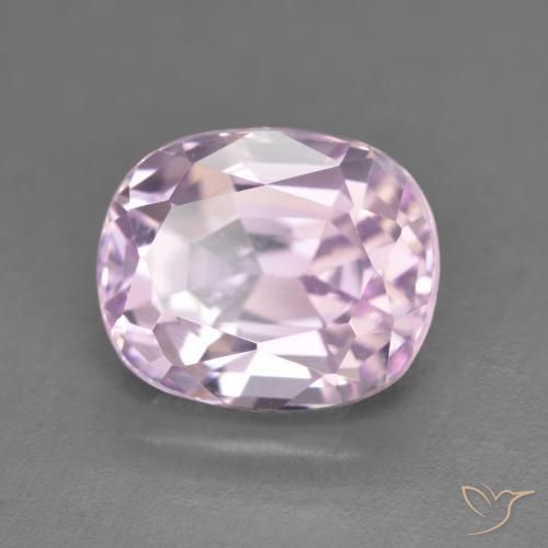 5.43 ct Pink Kunzite Stone, Natural Kunzite in Cushion-Cut Shape for Sale