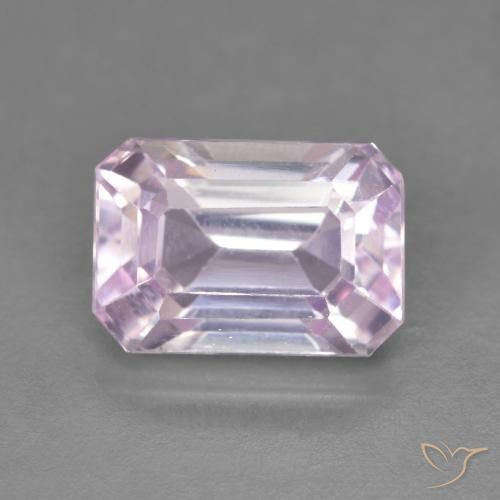 5.04ct Natural Cherry Pink Tone Kunzite, Emerald Cut, VVS-VS