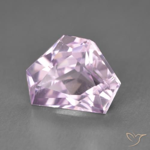 4.96 ct Pink Kunzite Stone, Natural Kunzite in Fancy Cut Shape for Sale