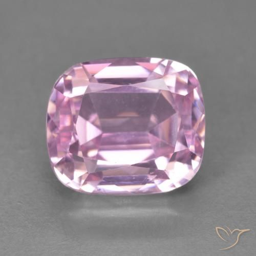 5.03ct Natural Cherry Pink Tone Kunzite, Cushion, VVS