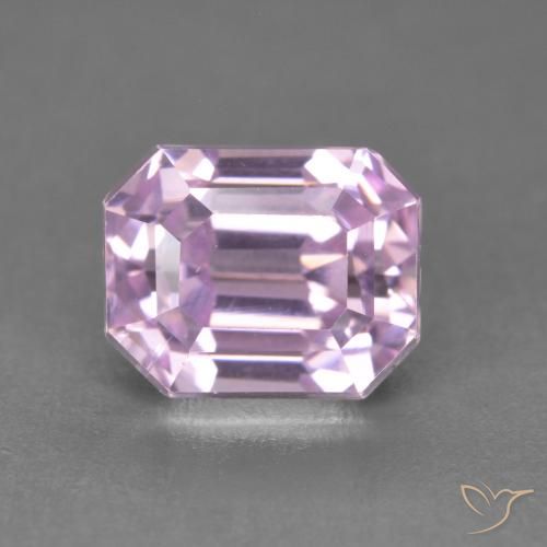 3.41ct Natural Royal Purple Pink Kunzite, Emerald Cut, VVS