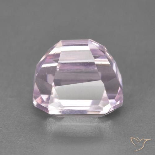 Kunzite Gemstone in 8.3 x 6.6 mm Size for Sale, Kunzite Stone in Royal Purple Pink Color