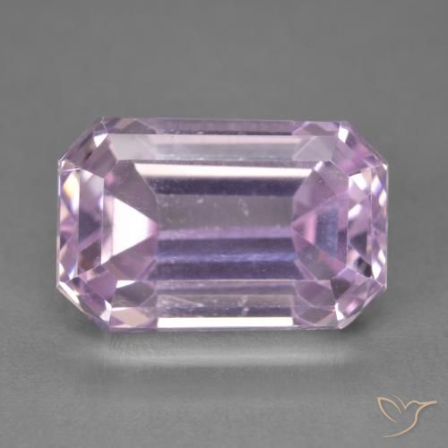 10.68ct Natural Cherry Pink Kunzite, Emerald Cut, VVS