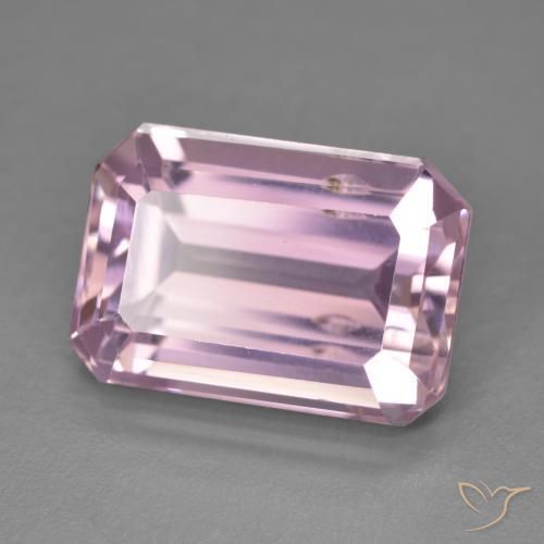 9.85 ct Pink Kunzite Stone, Natural Kunzite in Octagon Step Cut Shape for Sale