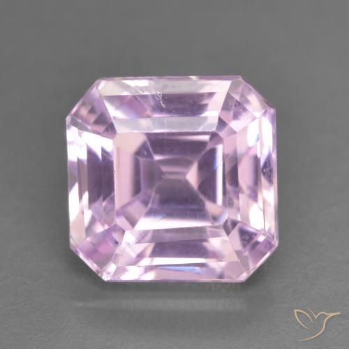 5.92ct Natural Cherry Pink Tone Kunzite, Emerald Cut, VS