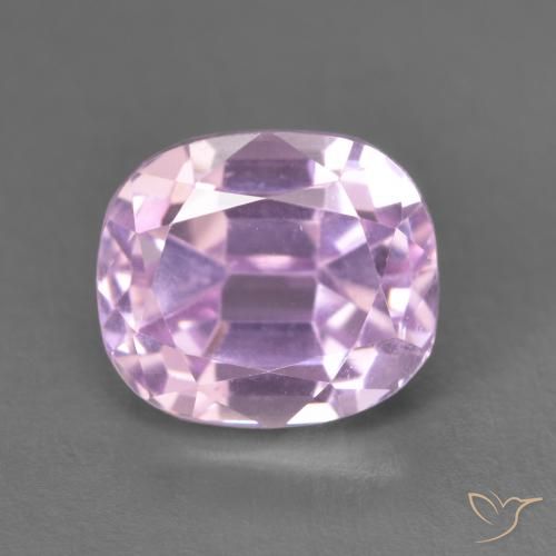 4.16ct Natural Medium Pink Kunzite, Cushion, VVS