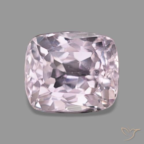 3.53 ct Pink Kunzite Gemstone, Kunzite Gem in Cushion-Cut Shape for Sale.