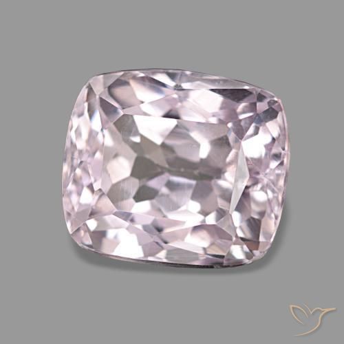 3.53 ct Pink Kunzite Stone, Natural Kunzite in Cushion-Cut Shape for Sale