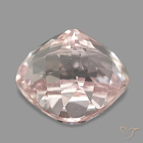 Kunzite Gemstone in 14.8 x 13.7 mm Size for Sale, Kunzite Stone in Flamingo Pink Color