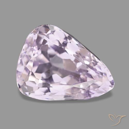 3.75 ct Pink Kunzite Stone, Natural Kunzite in Pear Facet Shape for Sale