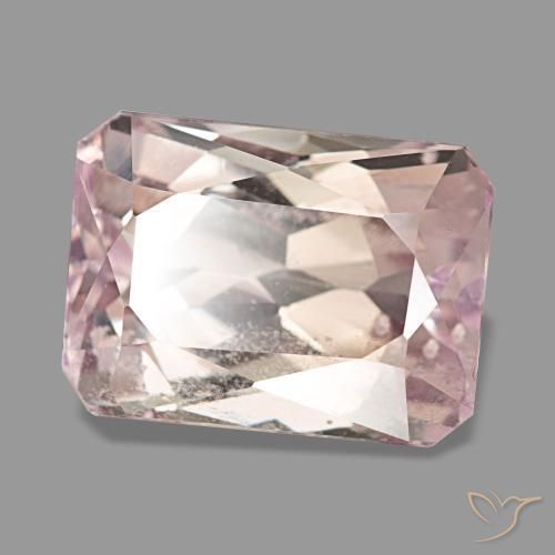 9.44 ct Pink Kunzite Stone, Natural Kunzite in Octagon / Scissor Cut Shape for Sale