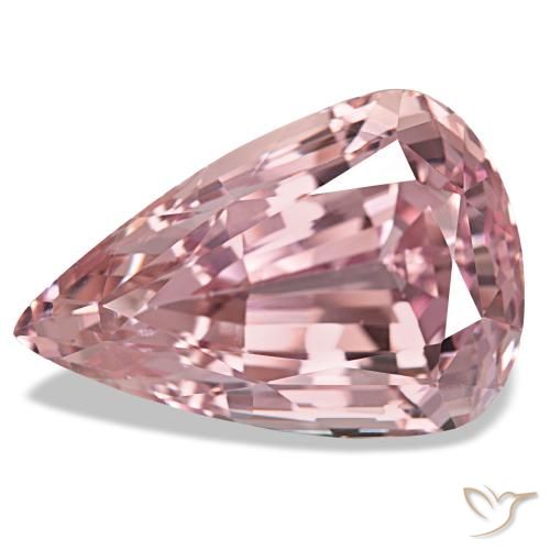 166.37 ct Pink Kunzite Gemstone, Kunzite Gem in Pear Facet Shape for Sale.