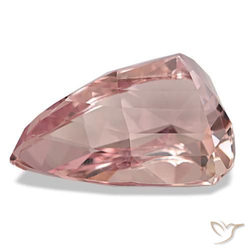 Kunzite Gemstone in 41 x 27.6 mm Size for Sale, Kunzite Stone in Orange Pink Color