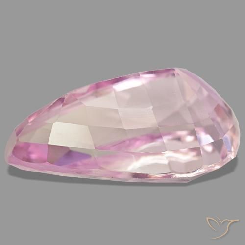 Kunzite Gemstone in 23.5 x 14.5 mm Size for Sale, Kunzite Stone in Very Light Royal Purple Pink Color