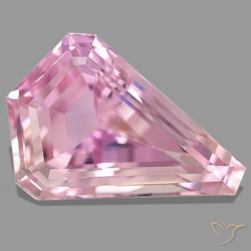 31.04 ct Pink Kunzite Stone, Natural Kunzite in Fancy Cut Shape for Sale