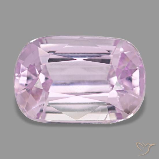 2.59 ct Pink Kunzite Gemstone, Kunzite Gem in Cushion-Cut Shape for Sale.
