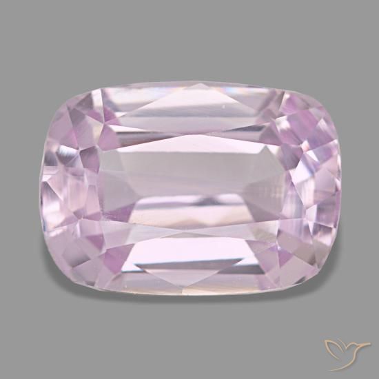 4.58 ct Pink Kunzite Gemstone, Kunzite Gem in Cushion-Cut Shape for Sale.