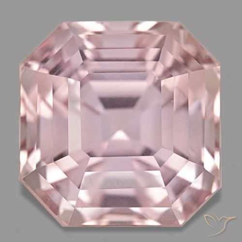 43.25 ct Pink Kunzite Gemstone, Kunzite Gem in Octagon Step Cut Shape for Sale.