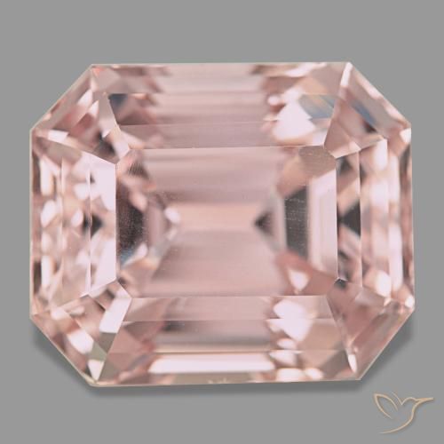 38.18 ct Pink Kunzite Gemstone, Kunzite Gem in Octagon Step Cut Shape for Sale.