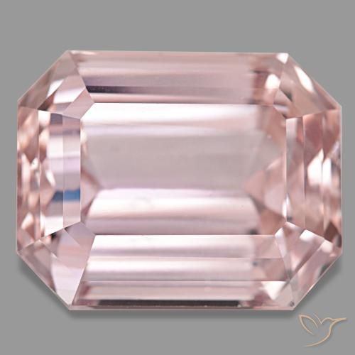 48.54 ct Pink Kunzite Gemstone, Kunzite Gem in Octagon Step Cut Shape for Sale.