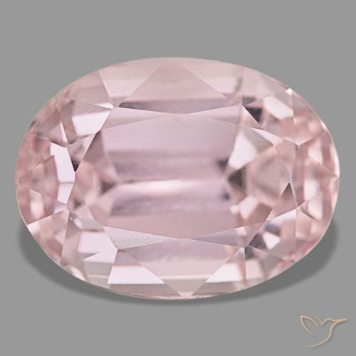 35.28 ct Pink Kunzite Gemstone, Kunzite Gem in Oval Facet Shape for Sale.
