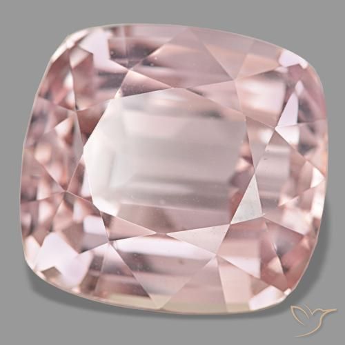 60.24 ct Pink Kunzite Stone, Natural Kunzite in Cushion-Cut Shape for Sale