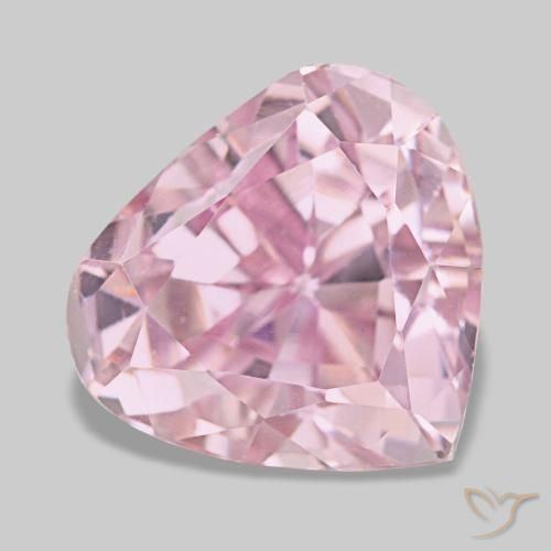 13.91 ct Pink Kunzite Stone, Natural Kunzite in Pear Facet Shape for Sale