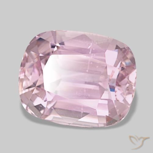 19.31 ct Pink Kunzite Stone, Natural Kunzite in Cushion-Cut Shape for Sale