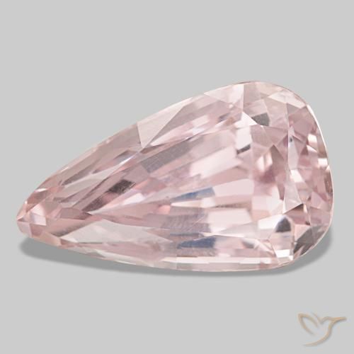 30.90 ct Pink Kunzite Gemstone, Kunzite Gem in Pear Facet Shape for Sale.