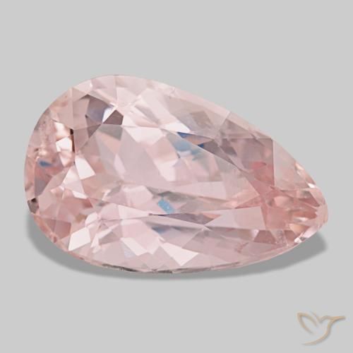23.91 ct Pink Kunzite Stone, Natural Kunzite in Pear Facet Shape for Sale