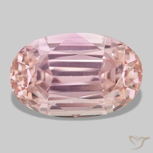 41.29 ct Pink Kunzite Gemstone, Kunzite Gem in Oval Facet Shape for Sale.
