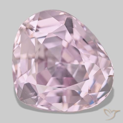 22.48 ct Pink Kunzite Gemstone, Kunzite Gem in Pear Facet Shape for Sale.