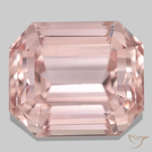 58.55 ct Pink Kunzite Gemstone, Kunzite Gem in Octagon Step Cut Shape for Sale.