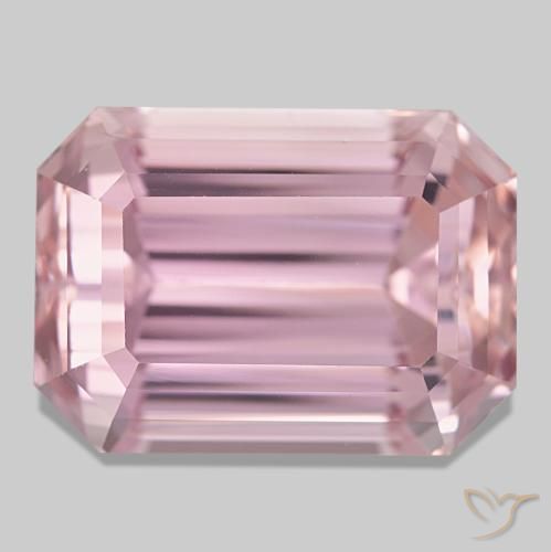 27.93 ct Pink Kunzite Gemstone, Kunzite Gem in Octagon Step Cut Shape for Sale.