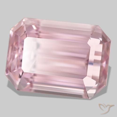 27.93 ct Pink Kunzite Stone, Natural Kunzite in Octagon Step Cut Shape for Sale