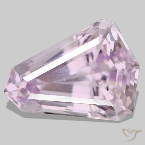 52.79 ct Pink Kunzite Gemstone, Kunzite Gem in Fancy Cut Shape for Sale.