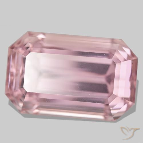 106.75 ct Pink Kunzite Stone, Natural Kunzite in Octagon Step Cut Shape for Sale
