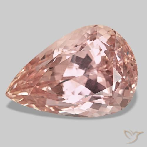 117.27 ct Pink Kunzite Gemstone, Kunzite Gem in Pear Facet Shape for Sale.
