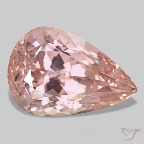 117.27 ct Pink Kunzite Stone, Natural Kunzite in Pear Facet Shape for Sale