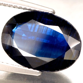 6.50 ct Blue Kyanite Stone, Natural Kyanite in Oval Facet Shape for Sale