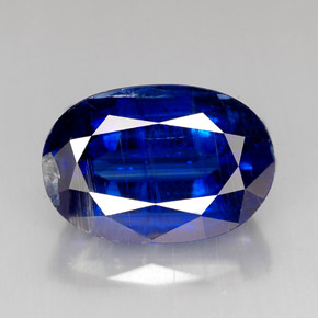 9.45 ct Blue Kyanite Gemstone, Kyanite Gem in Oval Facet Shape for Sale.