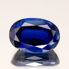 3.53 ct Blue Kyanite Gemstone, Kyanite Gem in Oval Facet Shape for Sale.