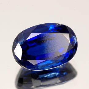 3.53 ct Blue Kyanite Stone, Natural Kyanite in Oval Facet Shape for Sale